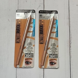 2x Delineador de lápiz de gel Maybelline Tattoo Studio, 981 Bronze Glitz - Imagen 1 de 2