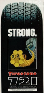 1978 Vintage Print Ad Firestone 721 Metric Steel Belted Radial Tires Strong - Picture 1 of 2