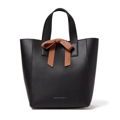 Bolso de Mano LOEFFLER RANDAL/Usado Cinta Shopper Cuero Negro Con Cinta Rubor Foto 1 de 4