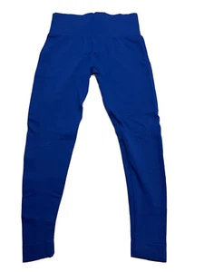 Women's SET Active High Waisted Seamless Leggings Size Large Blue - Picture 1 of 12