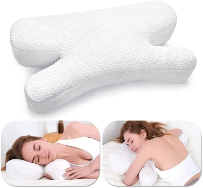 Side Sleeper Pillow anti Wrinkle Aging Pillow Gel Shredded Memory Foam for Neck - Image 1 of 4
