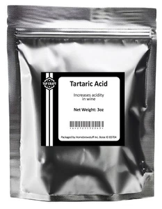 3oz Tartaric Acid Increase Acidity Acid Proliferation Homebrew Wine Cider Mead - Picture 1 of 2