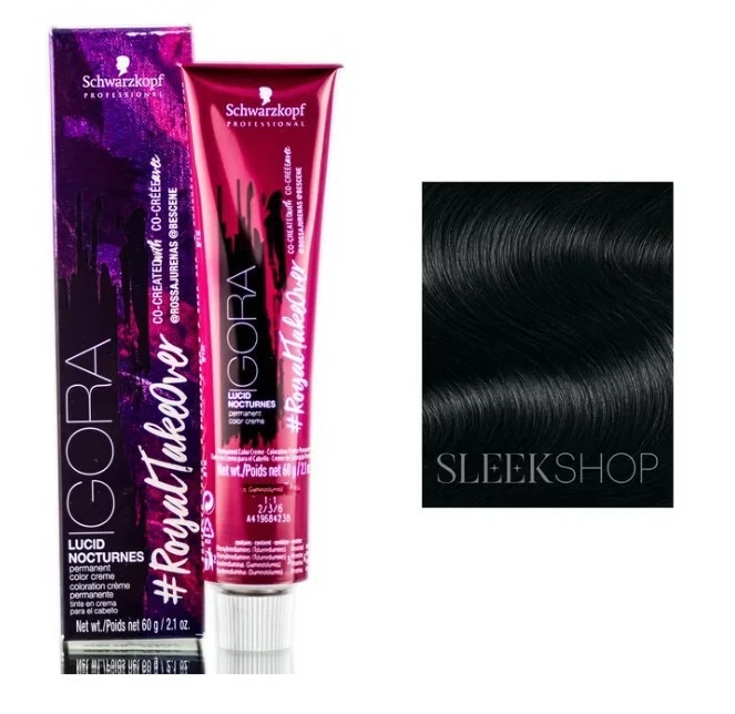 Schwarzkopf Royal Takeover Igora Lucid Nocturnes cor de cabelo 3-222 cinza marrom escuro - Imagem 1 de 1