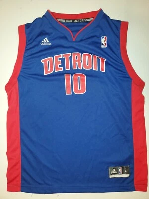 CAMISETA ADIDAS GRANDE JUVENIL GREG MONROE #10 DETROIT PISTONS Foto 1 de 4