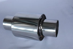 Abrazadera de escape 6"" x 1,75"" x 10"" silenciador caja trasera silenciador resonador acero inoxidable - Imagen 1 de 3