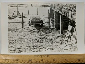 1X Vintage Classic Original 5X8 Photo Photograph Farm Barn Wagon Country Rural - Picture 1 of 1