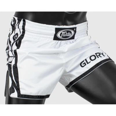 Boxing shorts - Fairtex X GLORY White/Black - Image 1 of 4