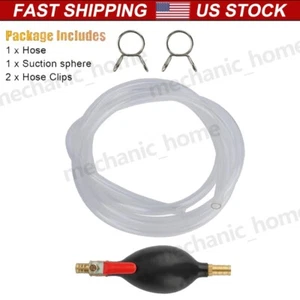 Gasoline Siphone Hose Gas Transfer Siphon Pump Oil Water Fuel Transfer Hand Pump - Picture 1 of 8