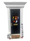 Dollhouse Black Halloween Fairy Door Set Miniature Diy Decor Accessory 1:12
