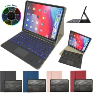 For iPad Pro 12.9" 2021 2020 2018 2017 2015 Backlit Keyboard Touchpad Case Cover - Picture 1 of 20