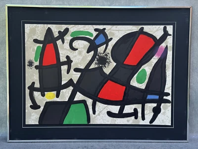 LITOGRAFÍA ORIGINAL JOAN MIRO MEDIOS MIXTOS PORTAFOLIO PÁGINA COMPOSICIÓN D, 28972 Foto 1 de 4
