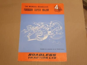 Roadless Manuel 4WD conversion on Fordson Super Major tractor brochure 1961 - Picture 1 of 2