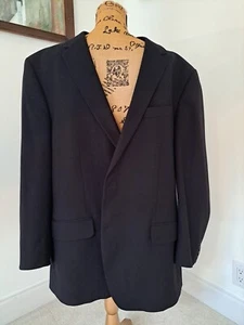 NAVY-BLUE SADDLEBRED MOTION STRETCH SPORT COAT Size 50R blazer / suit jacket - Picture 1 of 7
