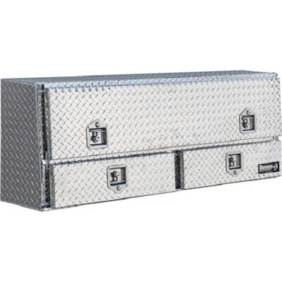 Buyers #1705661, 96" Diamond Tread Aluminum Contractor Truck Box w/Drawers - Image 1 of 4