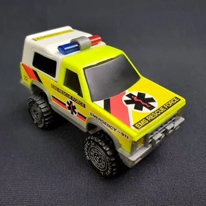 Vintage 1989 Buddy L Corp Plastic Toy EMS Rescue Force SUV, Lights, Siren, Works - Picture 1 of 11