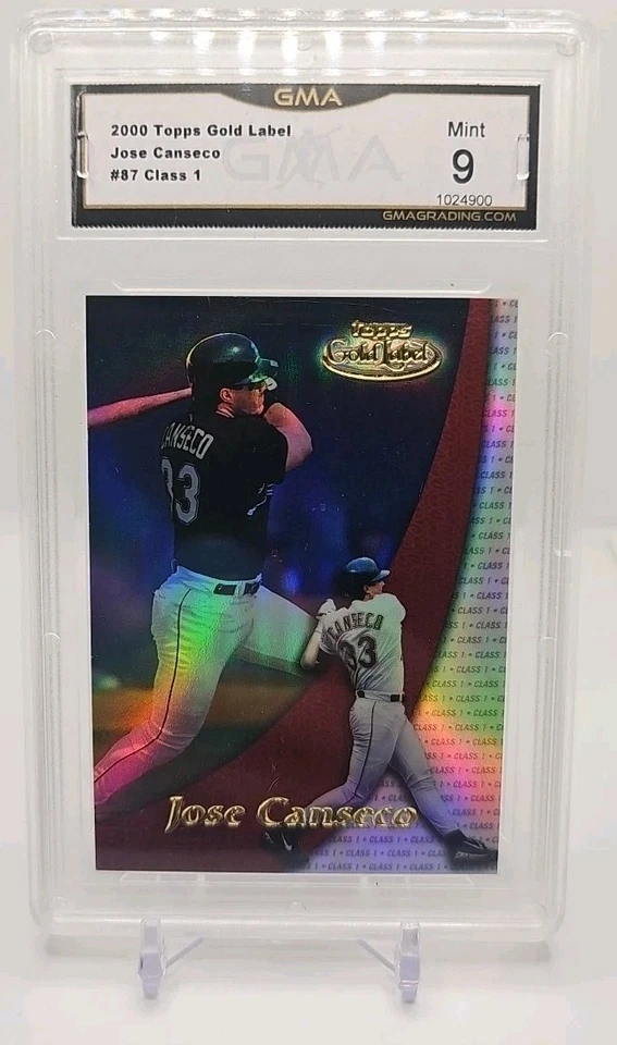 Jose Canseco 2000 Topps Gold Label #87 Class 1 GMA 9 Mint - Image 1 of 1