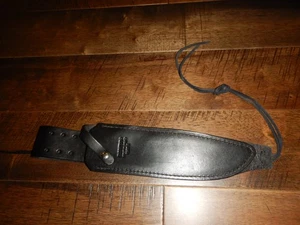 Rambo 1st Blood Part II * Black Leather Knife Sheath * New Condition - Foto 1 di 4