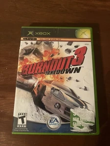 Burnout 3 Takedown (Microsoft Xbox, 2004) In Case - Tested - Picture 1 of 6