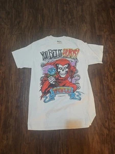 Vintage 1989 Easyriders Tattoo You Bet It Hurts Grim Reaper TShirt RARE M Nwot  - Picture 1 of 6
