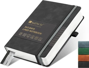 Cuaderno de diario forrado &And Per Se, 365 páginas, A5, 5,7"" x 8"" 100 GSM papel grueso - Imagen 1 de 6