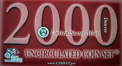 2000-D Uncirculated Coin Set US Mint Original Government Packaging OGP 10 Coins - Image 1 of 4