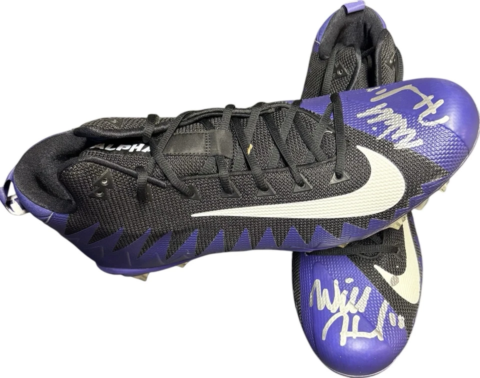 Kansas State Wildcats Will Howard Signed Pair Nike Cleat JSA Ohio State Buckeyes - Image 1 of 1