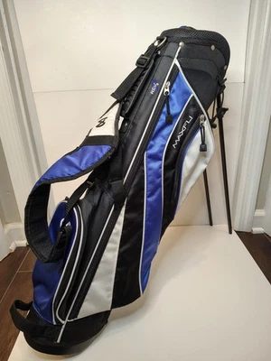 Bolsa de golfe Maxfli Rev 3 suporte infantil azul/preto/branco 5 vias 4 bolsos - Imagem 1 de 4