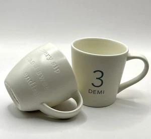 Two (2) Starbucks Demitasse 3 oz Cups: (1) 2013 "Every Sip..." (1) 2011 "3 Demi" - Picture 1 of 9