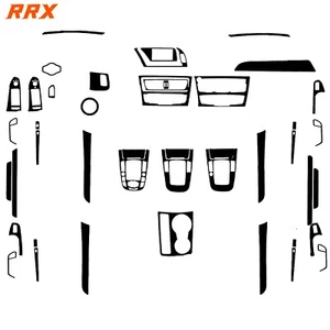 Kits interiores completos de 45 piezas negro piano brillante para Audi A4 B8 A5 Q5 2009-2017 - Imagen 1 de 6