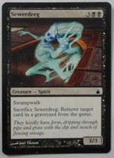 MAGIC THE GATHERING 2005 RAVNICA CITY OF GUILDS BLACK SEWERDREG CREATURE CARD