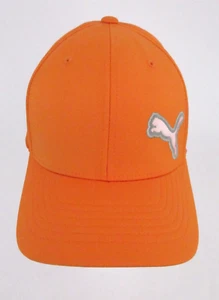 Puma Golf Tour Cap Hat / Orange-White / FlexFit L-XL - Picture 1 of 7