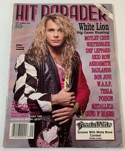 September 1989 HIT PARADER~White Lion,Motley Crue,Metallica,Def Leppard,WASP,etc - Picture 1 of 2