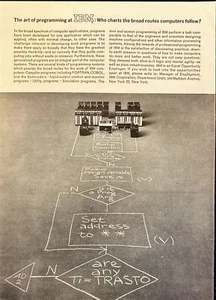 IBM The Art of Programming Flow Chart Vintage Print Ad 1963 - Picture 1 of 6