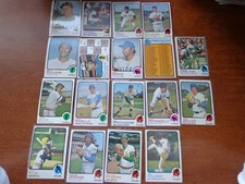 Lot of 18, 1973 Topps All Are Stars Fisk Munson Tiant Seaver Carlton Palmer