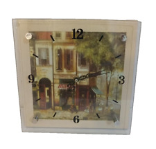 Bella Casa By Ganz Ceramic Wall Clock Old Fashion Setting Analog Quartz Tested