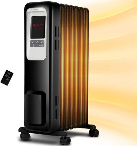 Aireplus 1500W Oil Filled Radiator Electric Space Heater - Black for sale  online | eBay
