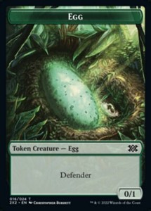 Egg // Eldrazi Scion Double-Sided Token [Double Masters 2022 Tokens] - Near Mint