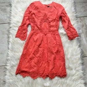 Dolce Vita Valentina melon lace embroidered dress XS - Picture 1 of 13