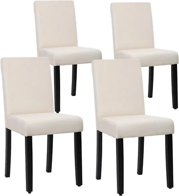 Dining Chairs Set of 4,Dining Room Chairs Elegant Design Modern Fabric Upholster - Image 1 of 4