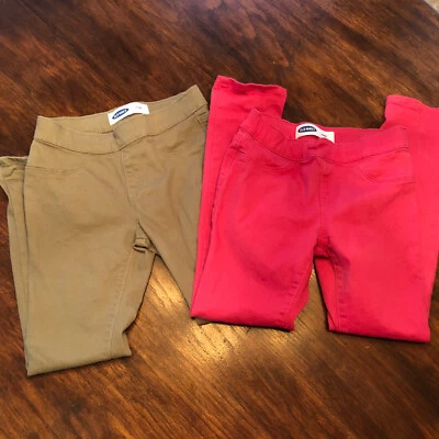 🌻LOTE DE 2 pantalones ajustados azul marino antiguo para niñas, ¡usados en excelente estado! ¡Envío rápido/gratis! Foto 1 de 4