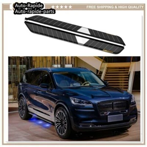 2PCS Fit for Porsche Cayenne 2018-2022 Running Boards with LED Light Nerf Bar - Picture 1 of 9