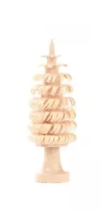 Table Decoration Ring Tree With Trunk Natural 22X60X22Mm NEW Wooden Tree Seiffen - Picture 1 of 1