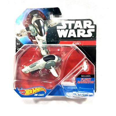 Винтажный игрушечный автомобиль Star Wars Hot Wheels Boba Fett Slave I звездолеты - Изображение 1 из 4