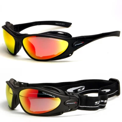 GOGGLE Snowboard Multisportbrillen Sportbrille Skibrille mit Band Windschutz Polsterung