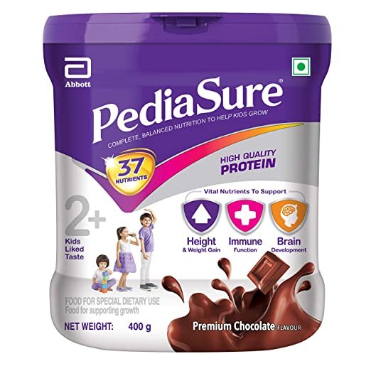 PEDIASURE CHOCOLATE 400GM JAR 610/- CPCP ABBOT (8904145912452)