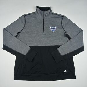 ADIDAS Charlotte Hornets 1/4 Zip Sweatshirt Sweater NBA Basketball Women's Large