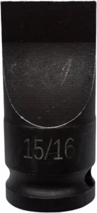 1/2" Drive Drag Link Socket, 15/16" Width x 0.154" T Tip, Cr-Mo Alloy Steel - Picture 1 of 5