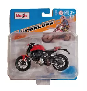2024 Maisto 2 WHEELERS Ducati Monster Red 1:18 Scale - Picture 1 of 3