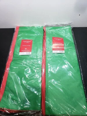 Hallmark - Green & Red Tissue Paper - 40 Count - Lot of Two Packages  - Image 1 of 4