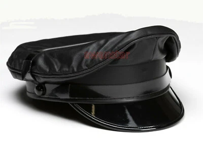 awanstar Offizier Schirmmütze,Kappe Leder Mütze/Leather cap,gay.en cuir,Kape,hut